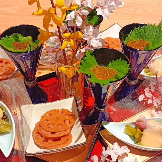 四季を感じさせる旬の料理